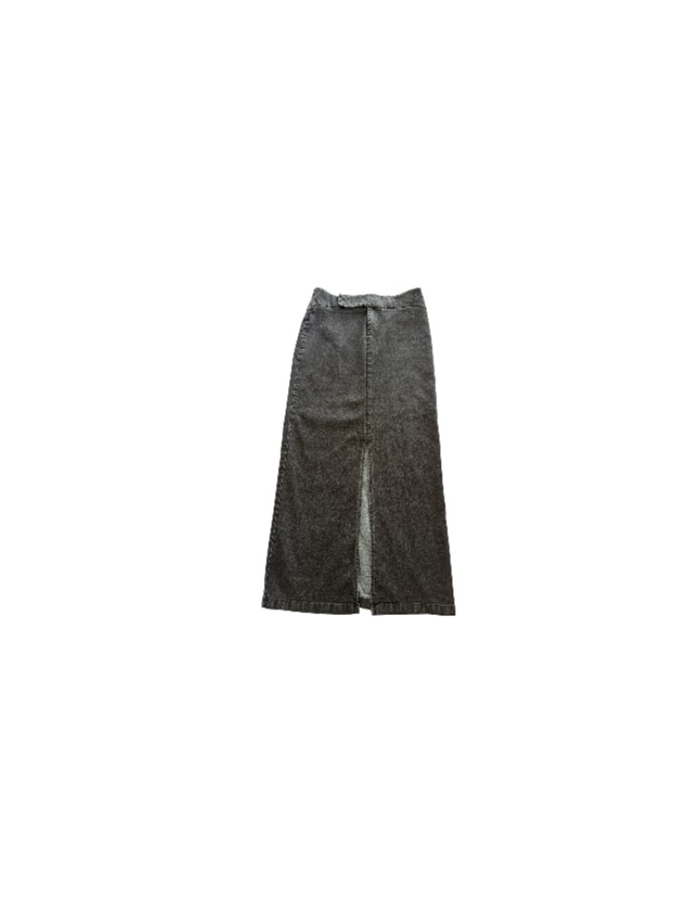 Smart Set Black Stretch Denim Maxi Skirt with Front Slit - Women’s Size Small